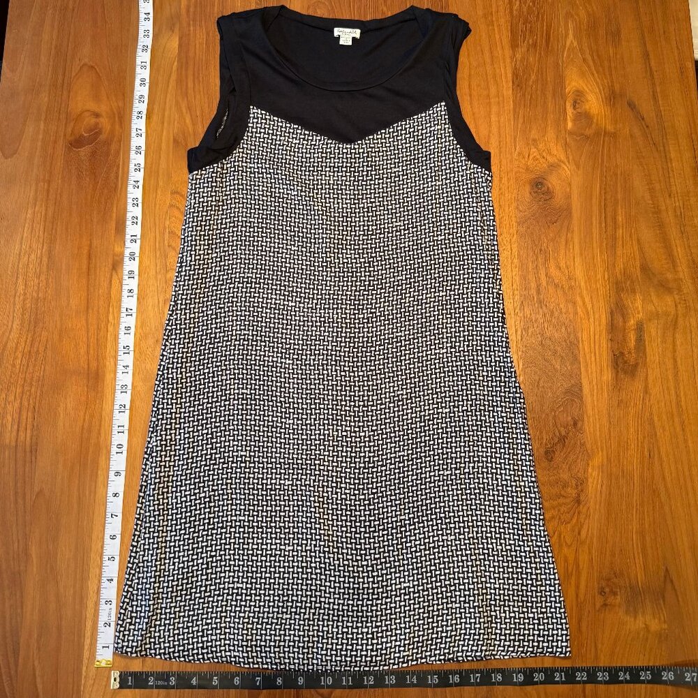 Splendid Womens Sleeveless Mini Dress Fully Lined Black‎ and White XS